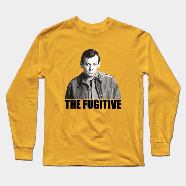 The Fugitive - David Janssen Long Sleeve T-Shirt by wildzerouk